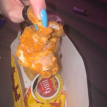 Bojangles - This is actually so gross. It came COMPLETLEY raw, like pink see through raw.. never again - Fast Food Near Me - Huntersville, North Carolina