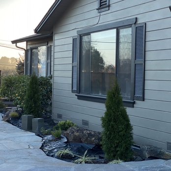 Jay Welty Landscaping - The only existing plants were the two citrus under the back window. - Landscaping Near Me