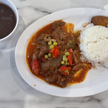 Florida Restaurant - Beef Special which we chose rice, beans and plantains as our sides. - Cuban Near Me - Downey, California Florida Restaurant - Beef Special which we chose rice, beans and plantains as our sides. - Cuban Near Me - Downey, California