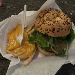 Angie Burger - The Angie Burger, Cheesy Fries