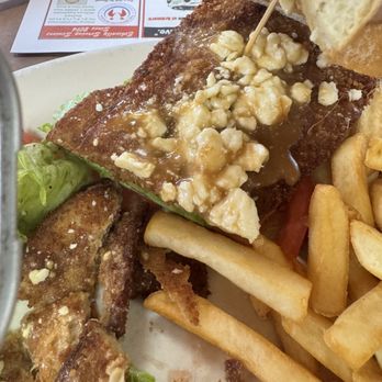 Llanerch Diner - Close up of the eggplant w balsamic and cheese, lettuce and tomato on a toasty bun - Diners Near Me - Upper Darby, Pennsylvania Llanerch Diner - Close up of the eggplant w balsamic and cheese, lettuce and tomato on a toasty bun - Diners Near Me - Upper Darby, Pennsylvania