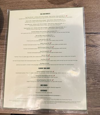 Menu photo 5 LeDu Thai Phoenix, AZ