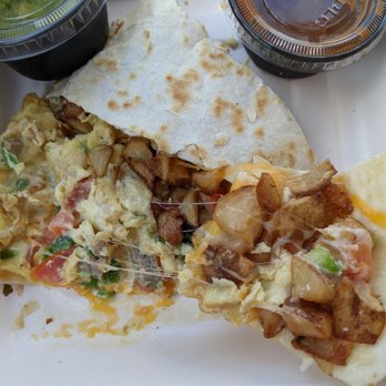 Austin Java - To-go breakfast quesadilla with turkey sausage. - Coffee & Tea Near Me - Austin, Texas