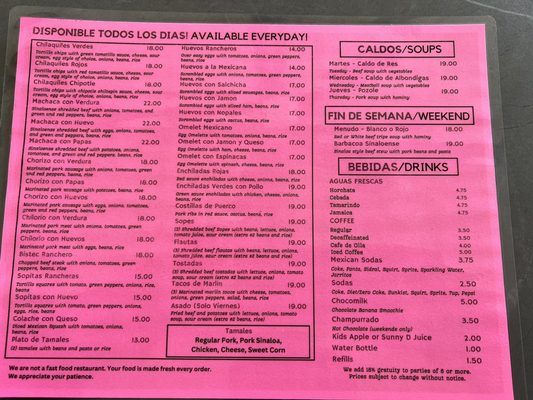Menu photo 4 Carolina Tamales Bellflower, CA