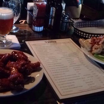 Dew Drop Inn - Jack D BBQ wings on the left  and the Spicy Ranch & Bacon wings on the right! Need to come back and try more flavors! - Bars Near Me - Derby, Connecticut