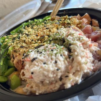 Poke Kai - a close up of a bowl of food - Hawaiian Near Me - Long Beach, California Poke Kai - a close up of a bowl of food - Hawaiian Near Me - Long Beach, California