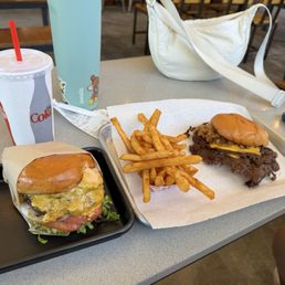Double Cheez-Burger, Tallow Fries, Double Smashburger