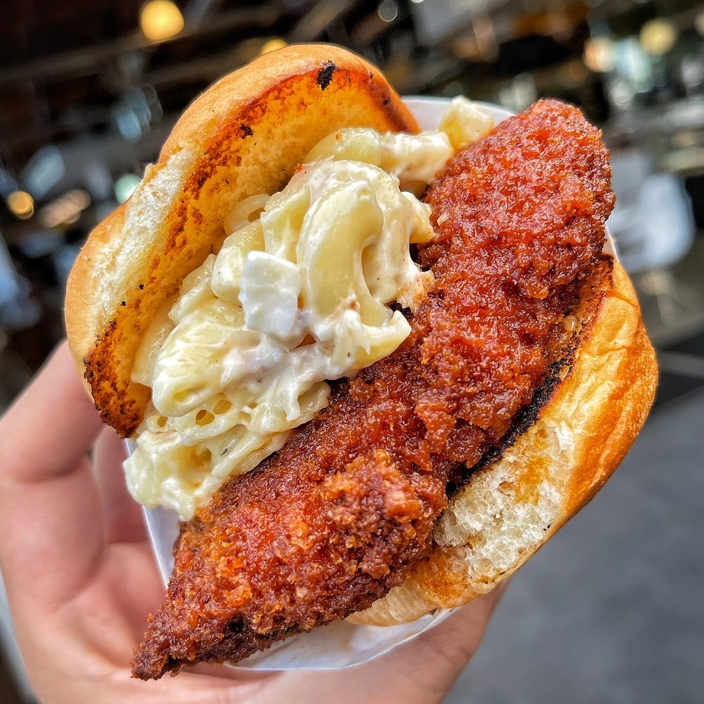 Shootz - Hot Kimchi Butter Katsu Chicken Sandwich (IG: @foodwithbros) - Hawaiian Near Me - Stanton, California Shootz - Hot Kimchi Butter Katsu Chicken Sandwich (IG: @foodwithbros) - Hawaiian Near Me - Stanton, California
