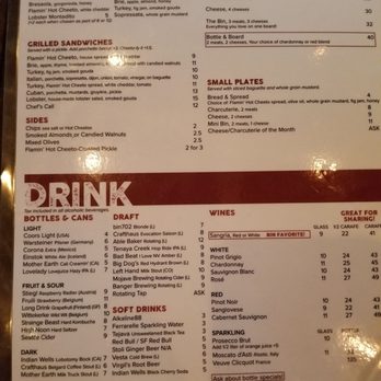 bin 702 - Menu - Bars Near Me - Las Vegas, Nevada bin 702 - Menu - Bars Near Me - Las Vegas, Nevada