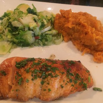 Flamestone American Grill - Wood grilled salmon. - American Near Me - Oldsmar, Florida