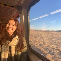 Montaño Rail Runner Station - On board