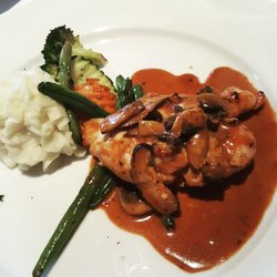 Frederick's Bistro - Chicken tenders were a little too sweet, mashed potatoes were ok.