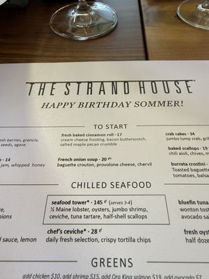 Menu photo 1 The Strand House Manhattan Beach, CA Menu photo 1 The Strand House Manhattan Beach, CA