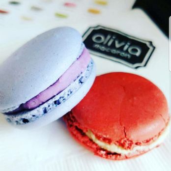Olivia Macaron - Red velvet and Honey Lavender - Macarons Near Me - Washington, DC, District of Columbia