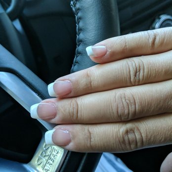 Charms Got Nails - Short, coffin french tip. - Nail Salons Near Me - San Dimas, California Charms Got Nails - Short, coffin french tip. - Nail Salons Near Me - San Dimas, California