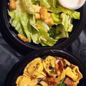 Noodles and Company - Roasted Garlic Cream Tortellini Duo comes with your choice of side/Caesar salad here - Noodles Near Me - Layton, Utah Noodles and Company - Roasted Garlic Cream Tortellini Duo comes with your choice of side/Caesar salad here - Noodles Near Me - Layton, Utah