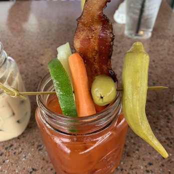 Another Broken Egg Cafe - ABE's Bloody Mary (best part of this meal) - Breakfast & Brunch Near Me - Pooler, Georgia