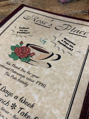 Menu photo 4 Rose's Diner Netcong, NJ