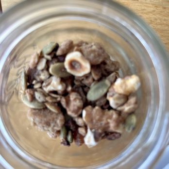 Ahso Restaurant - My special granola without coconut that the ever so WONDERFUL Chef made for ME!! - New American Near Me - Brambleton, Virginia