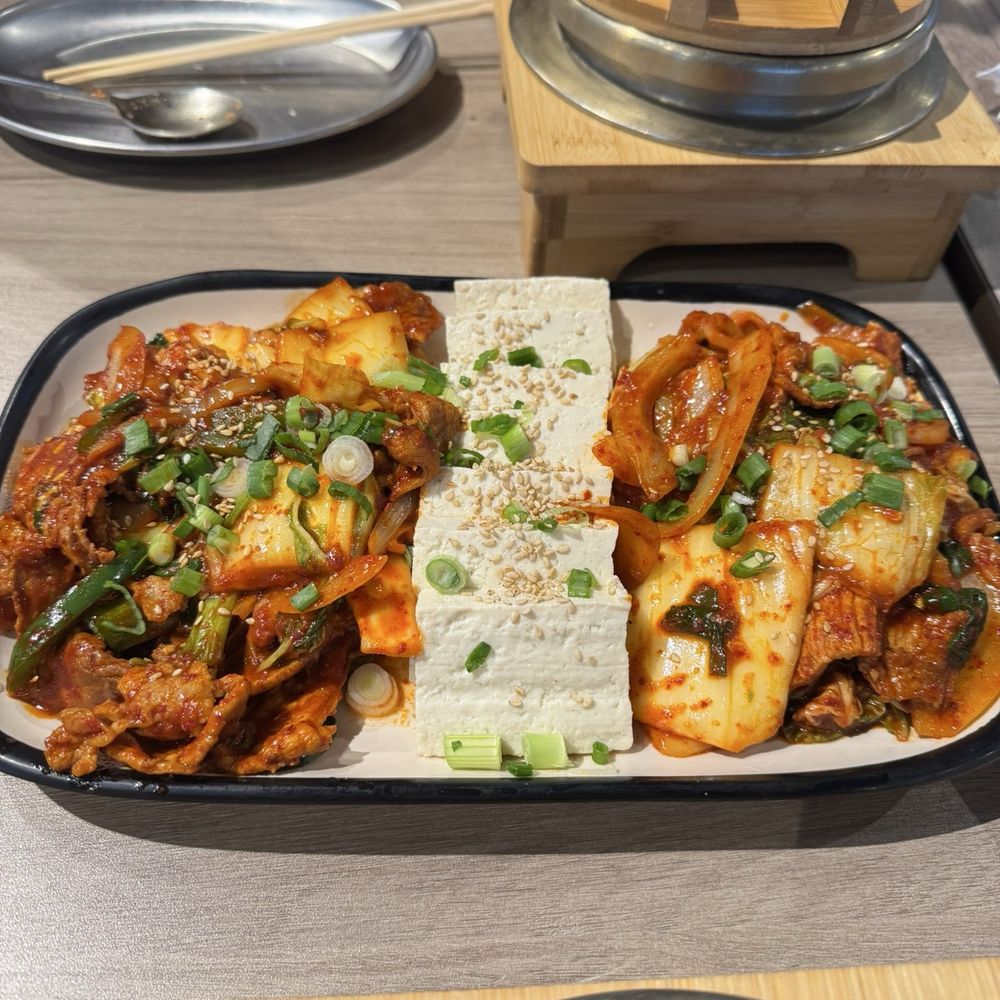 Cho Dang Gol - Stir fry kimchi with pork and tofu - Korean Near Me - Katy, Texas