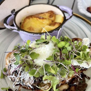 Sugar and Scribe  - Wild Mushroom Brunch Toast - Bakeries Near Me - La Jolla, California