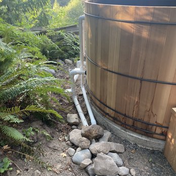 J&K Cedar Works - "We'll just cover this with rocks." - Hot Tub & Pool Near Me - Silverton, Oregon J&K Cedar Works - "We'll just cover this with rocks." - Hot Tub & Pool Near Me - Silverton, Oregon