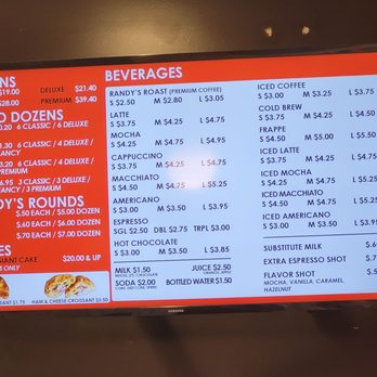 Randy's Donuts - menu as of 8/15/22 - Donuts Near Me - El Segundo, California Randy's Donuts - menu as of 8/15/22 - Donuts Near Me - El Segundo, California