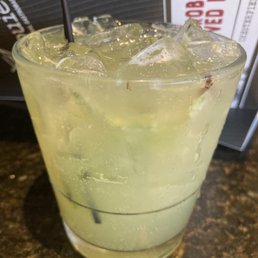 Kiwi &t cocktail.  Yum!