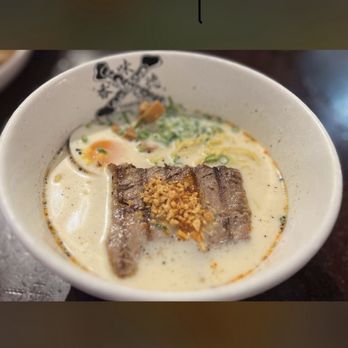 Kamitoku - Small beefy wild liquid gold broth. Perfect size for me - Ramen Near Me - Honolulu, Hawaii
