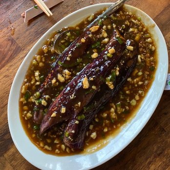 Blossom Bar - Eggplant with Spicy Garlic Sauce - Cocktail Bars Near Me - Brookline, Massachusetts