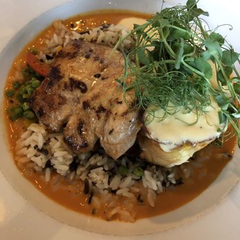 Cast Iron Kitchen - Blackened Mahi Benedict - Southern Near Me - Wilmington, North Carolina Cast Iron Kitchen - Blackened Mahi Benedict - Southern Near Me - Wilmington, North Carolina