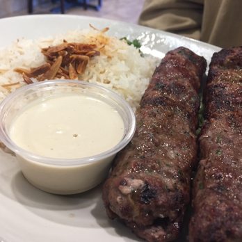 Asya Middle Eastern Cuisine - beef kafta with almond rice - Middle Eastern Near Me - Madison Heights, Michigan