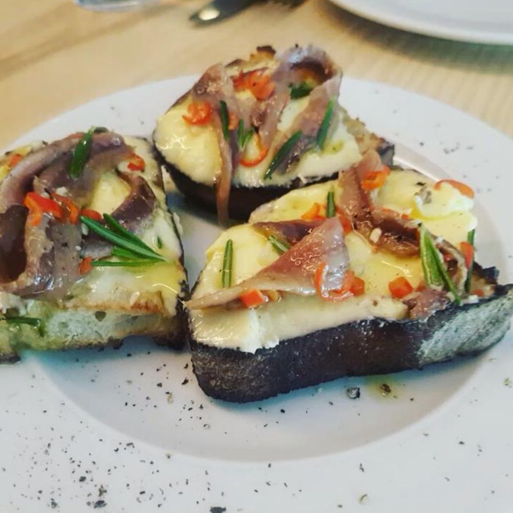 Uccellino - Crostini with anchovy and butter - Italian Near Me - Edmonton, Alberta