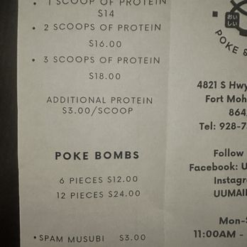 Uumai - Menu - Poke Near Me - Fort Mohave, Arizona