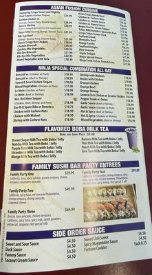 Menu photo 2 Ninja Japanese Steakhouse Express Lincoln, ME