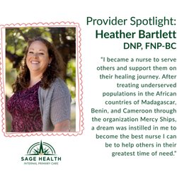Sage Health Internal Primary Care - Heather Bartlett is Now Accepting New Patients