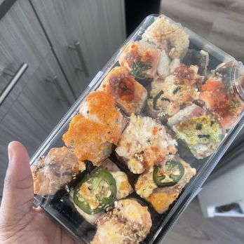 FOB Sushi Bar - $14.99lb  I paid like $14.80sum for all this great sushi - Sushi Bars Near Me - Seattle, Washington