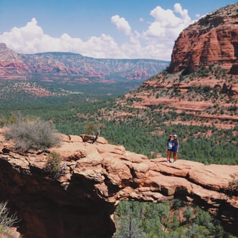 Devil's Bridge Trail - It's a lot wider than it looks in photos, although the world was sort of spinning while walking on it.. - Hiking Near Me - Sedona, Arizona
