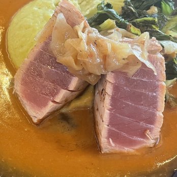 Monkeypod Kitchen - Tuna Seared Ahi Steak - New American Near Me - Lahaina, Hawaii Monkeypod Kitchen - Tuna Seared Ahi Steak - New American Near Me - Lahaina, Hawaii