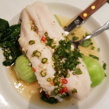 Natalee Thai - sole with bok choy - Thai Near Me - Los Angeles, California Natalee Thai - sole with bok choy - Thai Near Me - Los Angeles, California