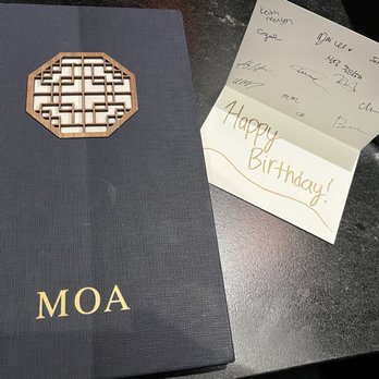 MOA Korean BBQ & Bar - Menu and card from staff - Barbeque Near Me - Charlotte, North Carolina