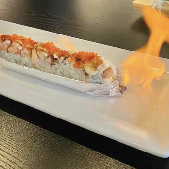 Sushi Star - Flaming dragon roll! - Sushi Bars Near Me - Citrus Heights, California
