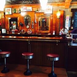 Sam's Five & Dime - Beautiful hard wood soda fountain bar.