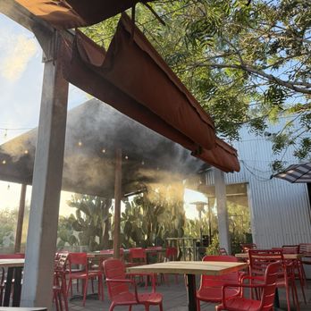 Garage-East - Patio with misters - Wine Bars Near Me - Gilbert, Arizona