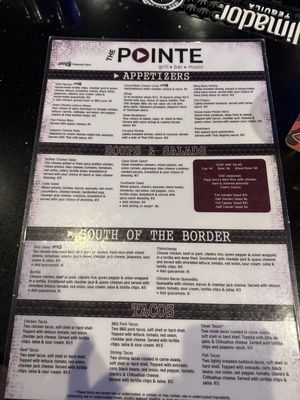 Menu photo 2 The Pointe Grill & Bar Prior Lake, MN