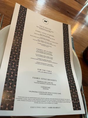Menu photo 1 Bourbon Steak - Miami Aventura, FL