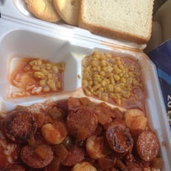 Citgo Petroleum Corporation - Their hot shrimp creole. Look at all the sausage! It was devine.