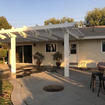 Cesar's Painting - Patio cover with replaced wood and painted. - Painters Near Me