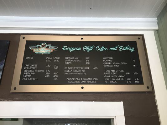 Menu photo 2 Wattage Coffee Company McKinney, TX