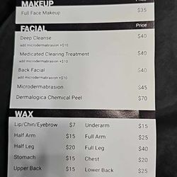 KC Beauty Academy - Menu page2